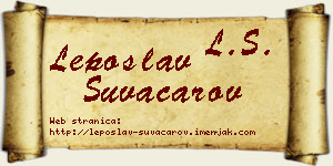 Leposlav Suvačarov vizit kartica